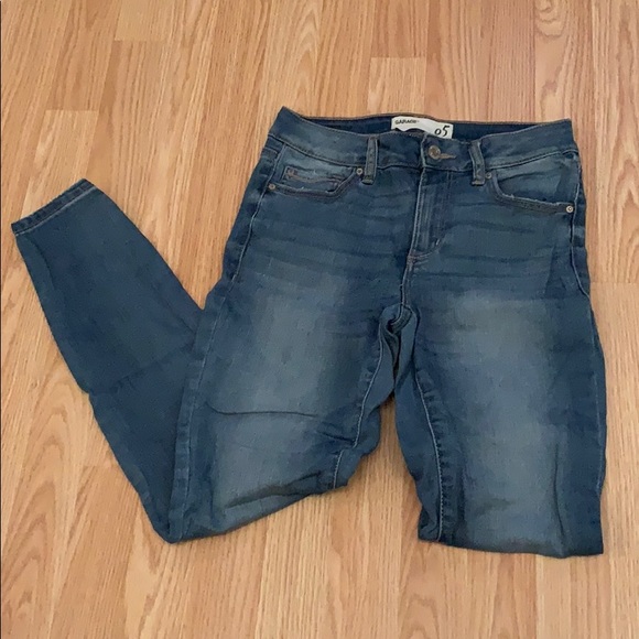 Blue skinny jeans from garage